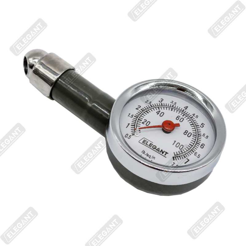Манометр Elegant Maxi металевий в коробці, 0-100 psi