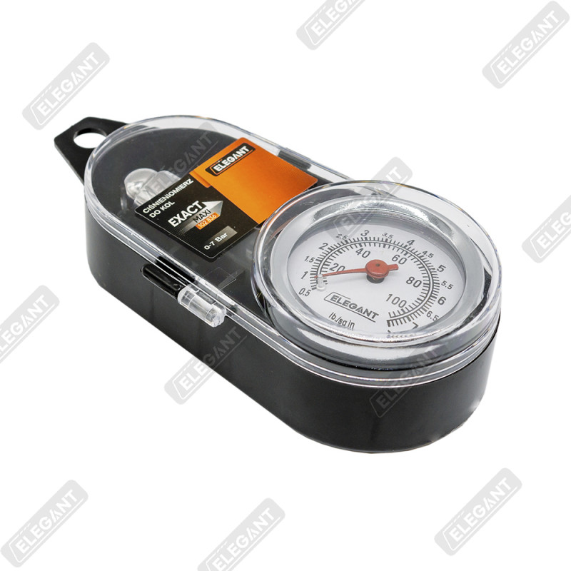 Манометр Elegant Maxi металевий в коробці, 0-100 psi Манометр Elegant Maxi металевий в коробці, 0-100 psi