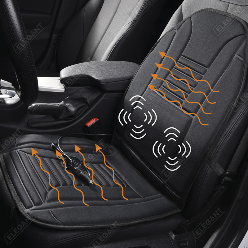 Накидка з підігрівом та масажем для автомобільного сидіння Elegant Plus 97х48,5 см