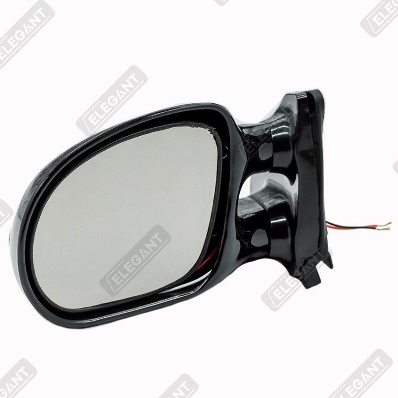 Дзеркало бокове з повторювачем повороту Elegant Maxi Vision, чорні 2 шт. 