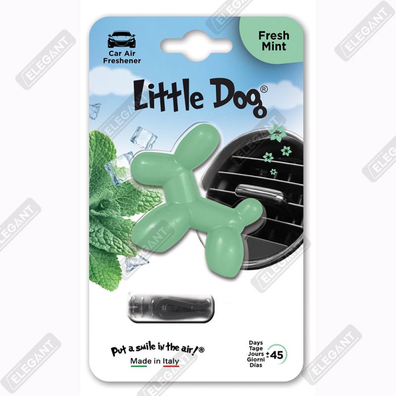 Ароматизатор на дефлектор Little Dog FRESH MINT (lime green)