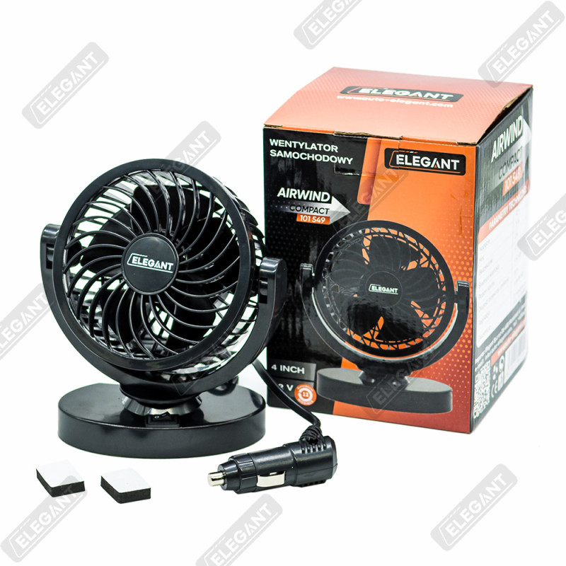Вентилятор обертовий Elegant Compact 12V 4" 3Вт