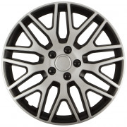 Ковпак 15" DAKAR SILVER & BLACK (комплект 4 шт.)
