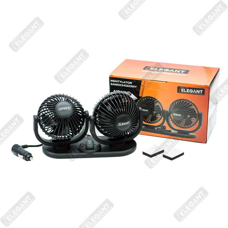 Вентилятор подвійний Elegant Maxi 12V 4" 10Вт