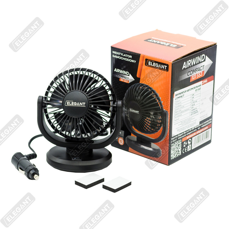 Вентилятор обертовий Elegant Compact 12V 4" 5Вт