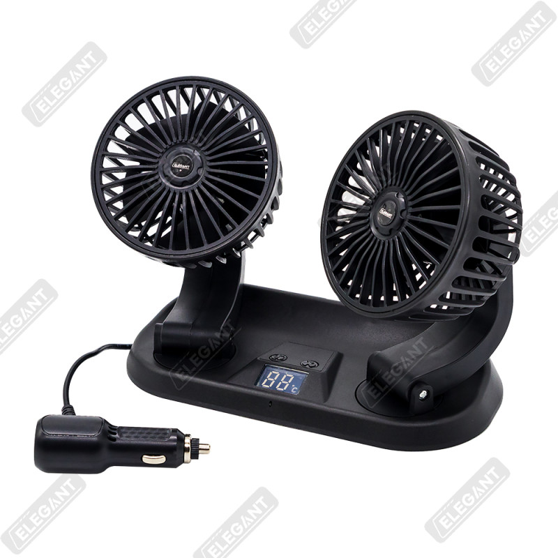 Вентилятор подвійний Elegant Maxi 12V/24V 4" 8/15Вт Вентилятор подвійний Elegant Maxi 12V/24V 4" 8/15Вт