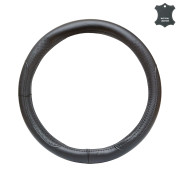 Чохол на кермо шкіряний Elegant Plus, M, чорний з перфорацією