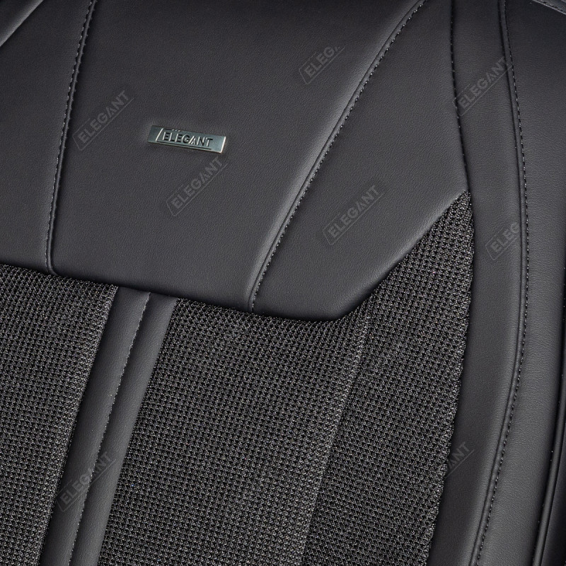 5D чохли на автомобільні сидіння Elegant PORTOFINO чорні комплект