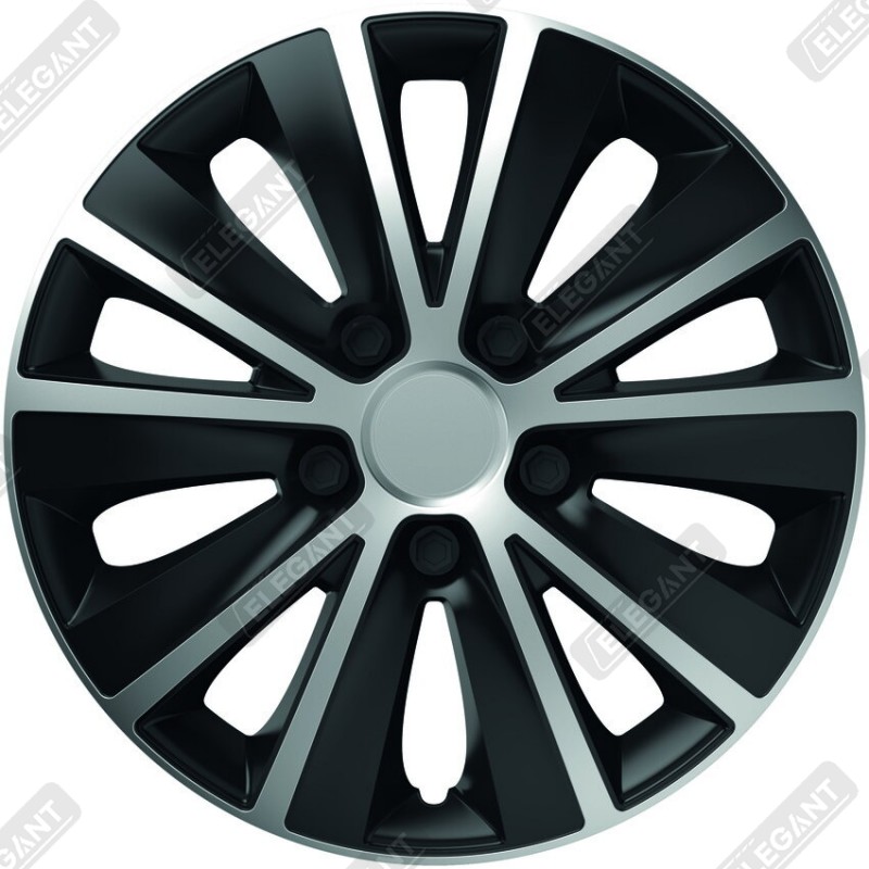 Ковпак 15" RAPIDE SILVER & BLACK (комплект 4 шт.)