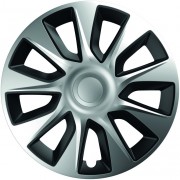 Ковпак 14" STRATOS SILVER & BLACK (комплект 4 шт.)