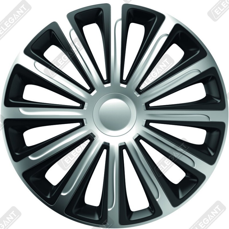 Ковпак 15" TREND SILVER & BLACK(комплект 4 шт.)